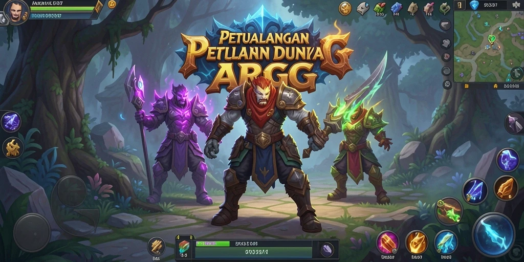Tampilan gameplay menegangkan dalam petualangan ARPG 93337.