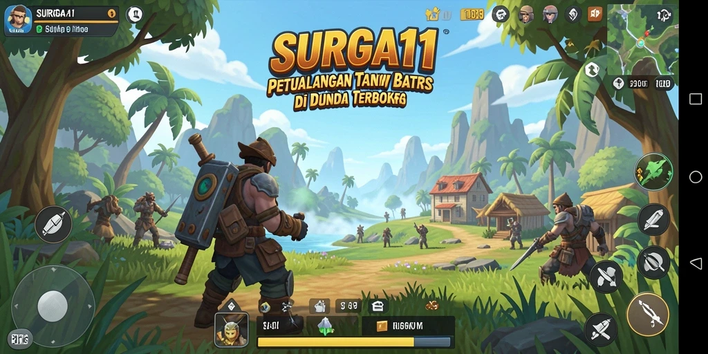 Gameplay SURGA11 yang menampilkan eksplorasi dunia luas dengan grafis menakjubkan.