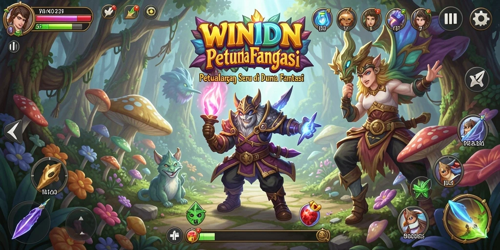 Tampilan gameplay WINIDN yang menegangkan dan seru.