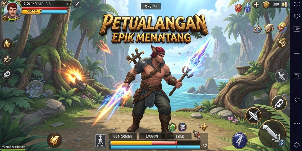 Tampilan gameplay X78 yang penuh warna dan menarik.