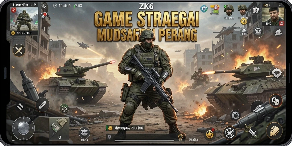 Tampilan gameplay ZK6 yang seru dan penuh aksi.